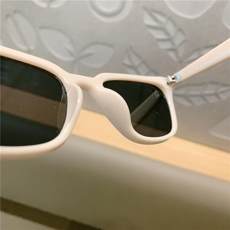 Vintage Narrow Cat Eye Sunglasses Retro Designer Style Shades