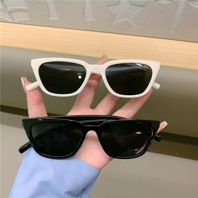 Vintage Narrow Cat Eye Sunglasses Retro Designer Style Shades