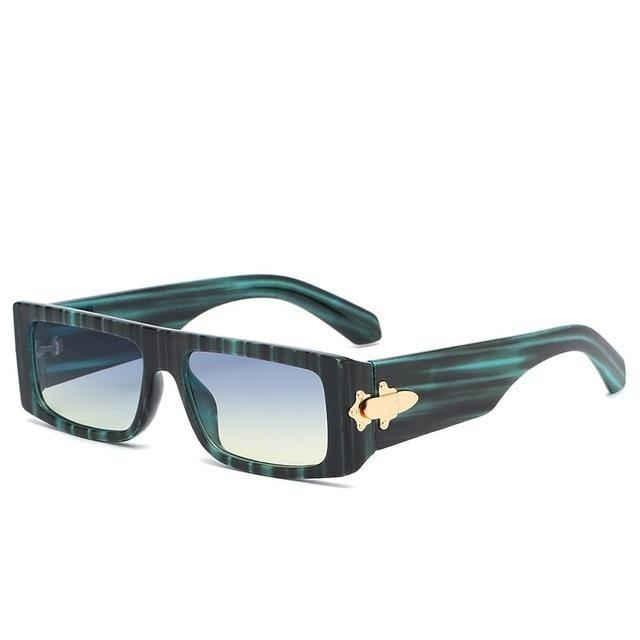 Vintage Polarized Square Sunglasses UV400 Protection