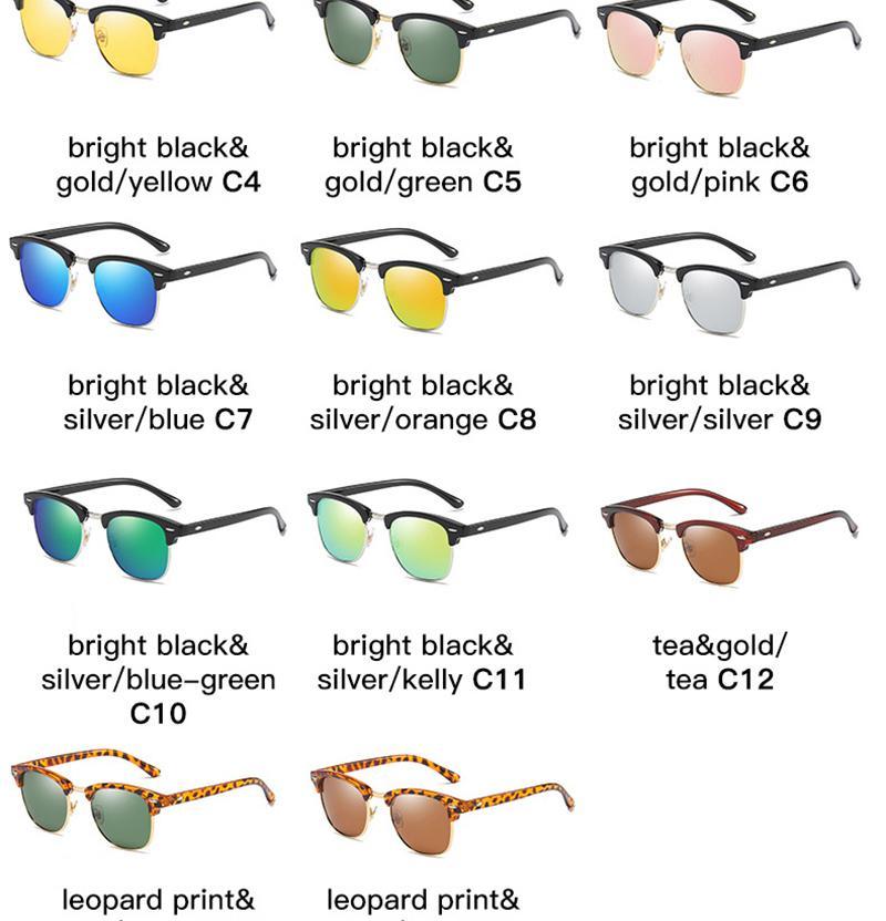 Vintage Polarized Square Sunglasses for Men and Women UV400