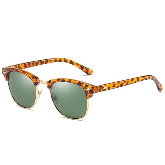 Vintage Polarized Square Sunglasses for Men and Women UV400
