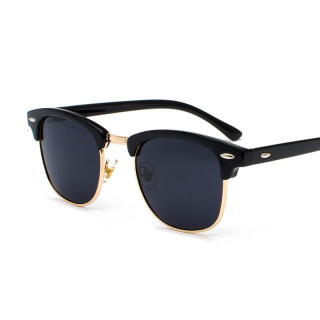 Vintage Polarized Square Sunglasses for Men and Women UV400