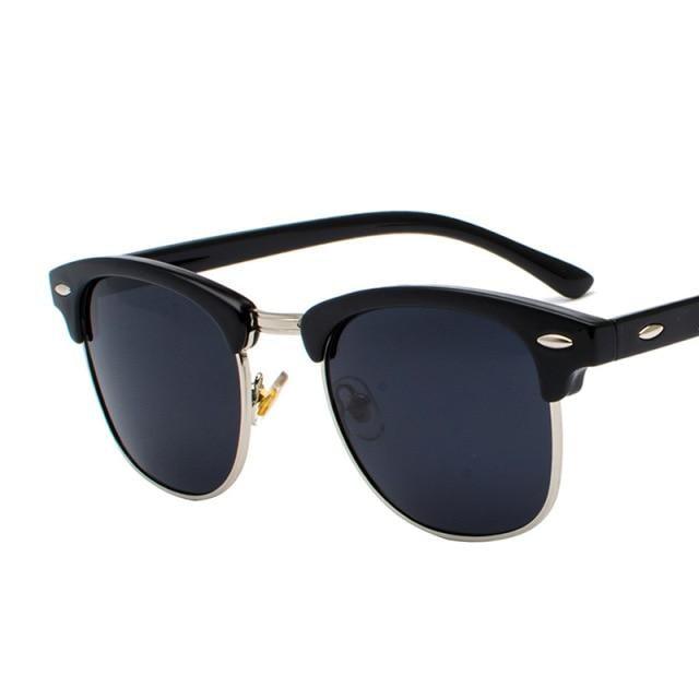 Vintage Polarized Square Sunglasses for Men and Women UV400