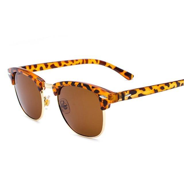 Vintage Polarized Square Sunglasses for Men and Women UV400