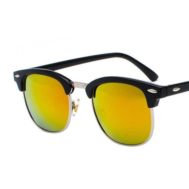 Vintage Polarized Square Sunglasses for Men and Women UV400