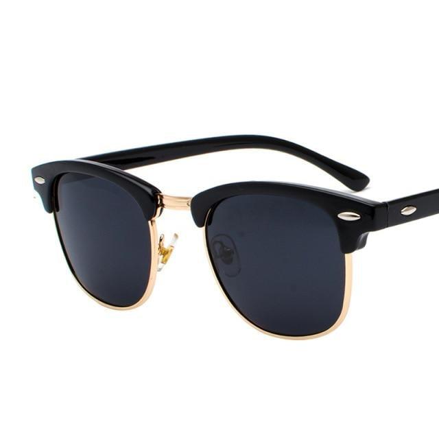 Vintage Polarized Square Sunglasses for Men and Women UV400
