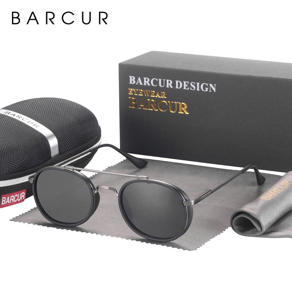 Vintage Round Retro Sunglasses for Men & Women Steampunk Style