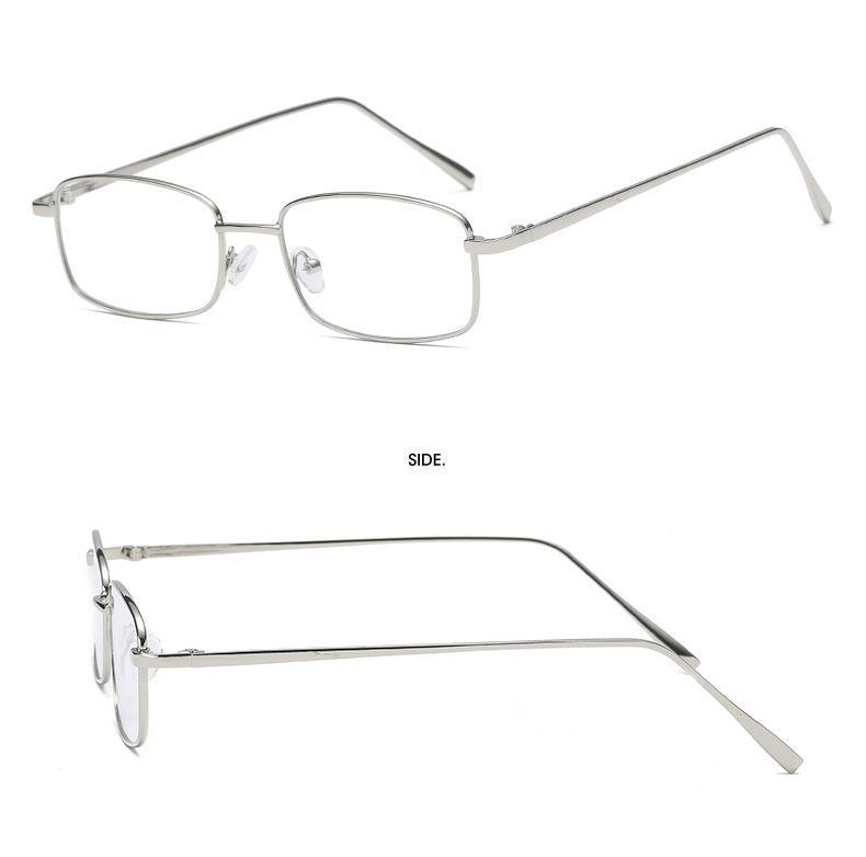 Vintage Slender Square Metal Sunglasses for Men