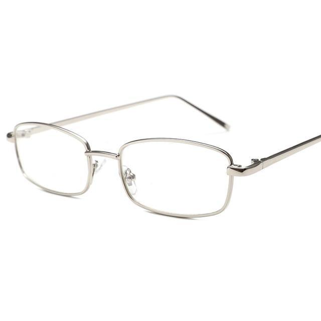Vintage Slender Square Metal Sunglasses for Men