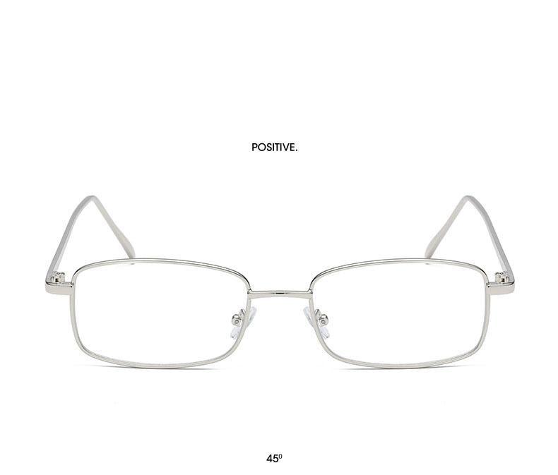 Vintage Slender Square Metal Sunglasses for Men