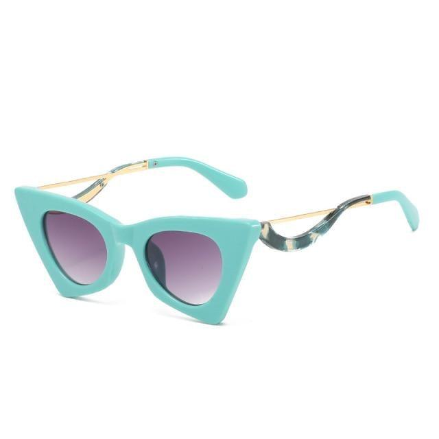 Vintage Square Cat Eye Sunglasses Trendy Retro Streetwear