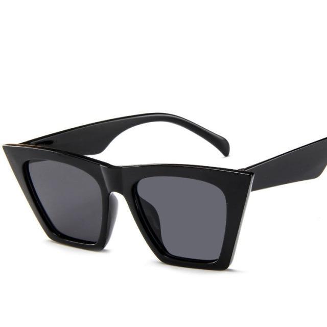 Vintage Square Cat Eye Sunglasses Retro Trendy Eyewear