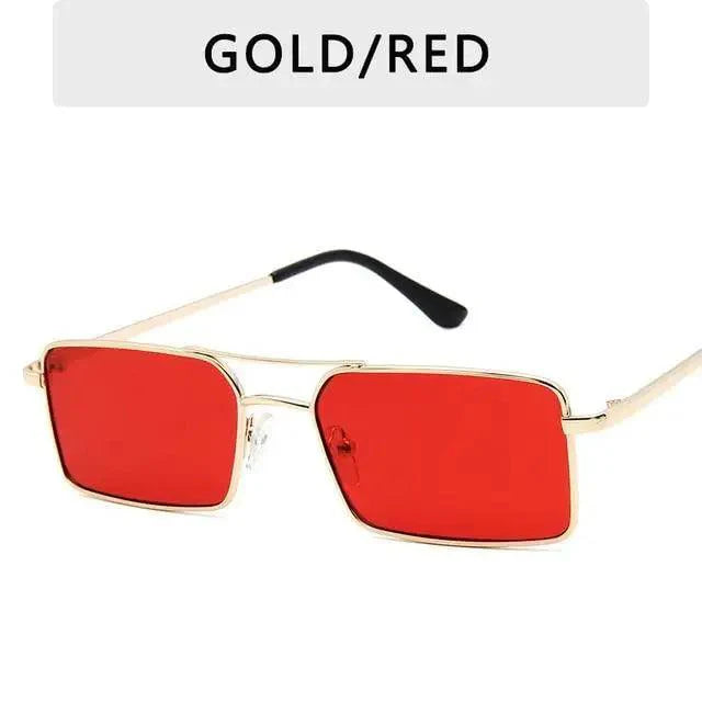 Vintage Square Women Sunglasses Metal Frame UV400 Everyday Eyewear