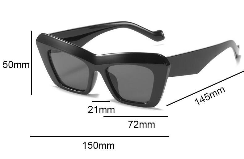Vintage Cat Eye Polarized Sunglasses - Luxury Oversized Frame