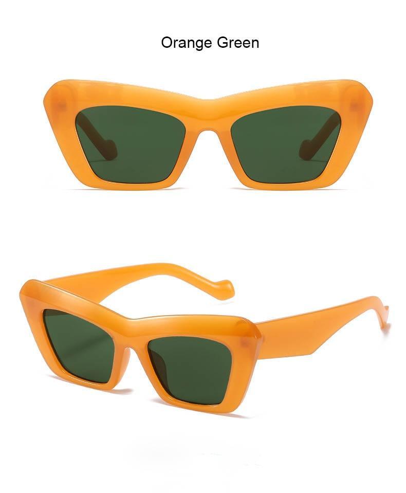 Vintage Cat Eye Polarized Sunglasses - Luxury Oversized Frame