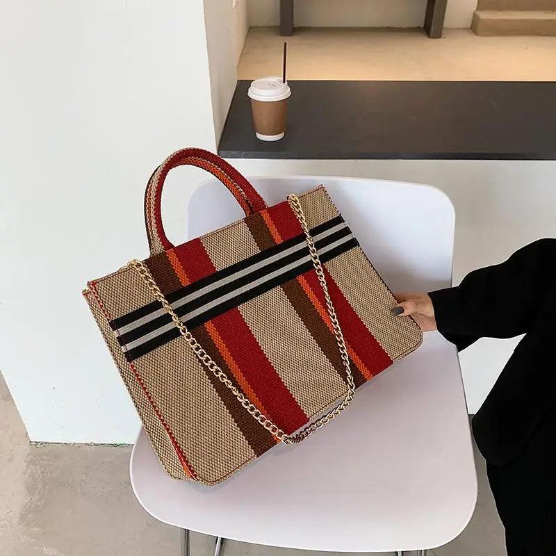 Vintage Style Canvas Large Capacity Shoulder & Crossbody Bag