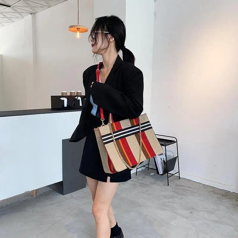 Vintage Style Canvas Large Capacity Shoulder & Crossbody Bag