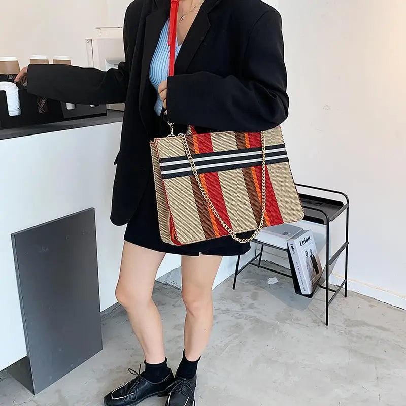 Vintage Style Canvas Large Capacity Shoulder & Crossbody Bag