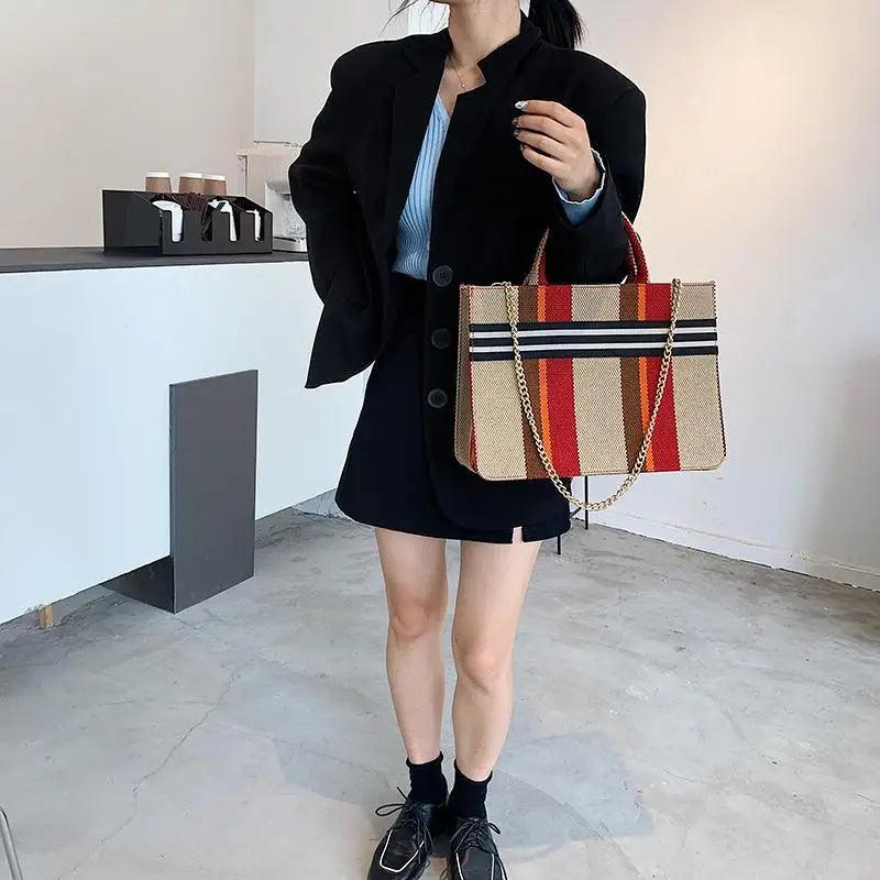 Vintage Style Canvas Large Capacity Shoulder & Crossbody Bag