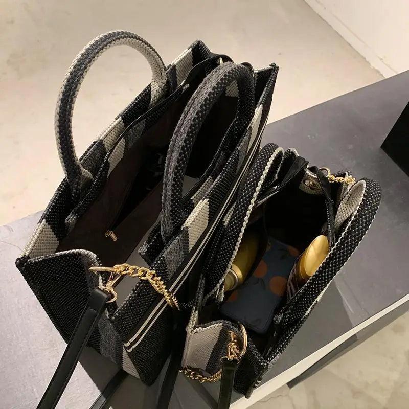 Vintage Style Canvas Large Capacity Shoulder & Crossbody Bag