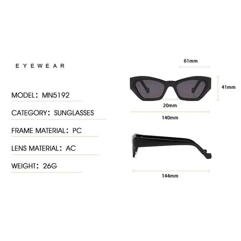 Vintage Retro Irregular Square Sunglasses UV400 Polarized