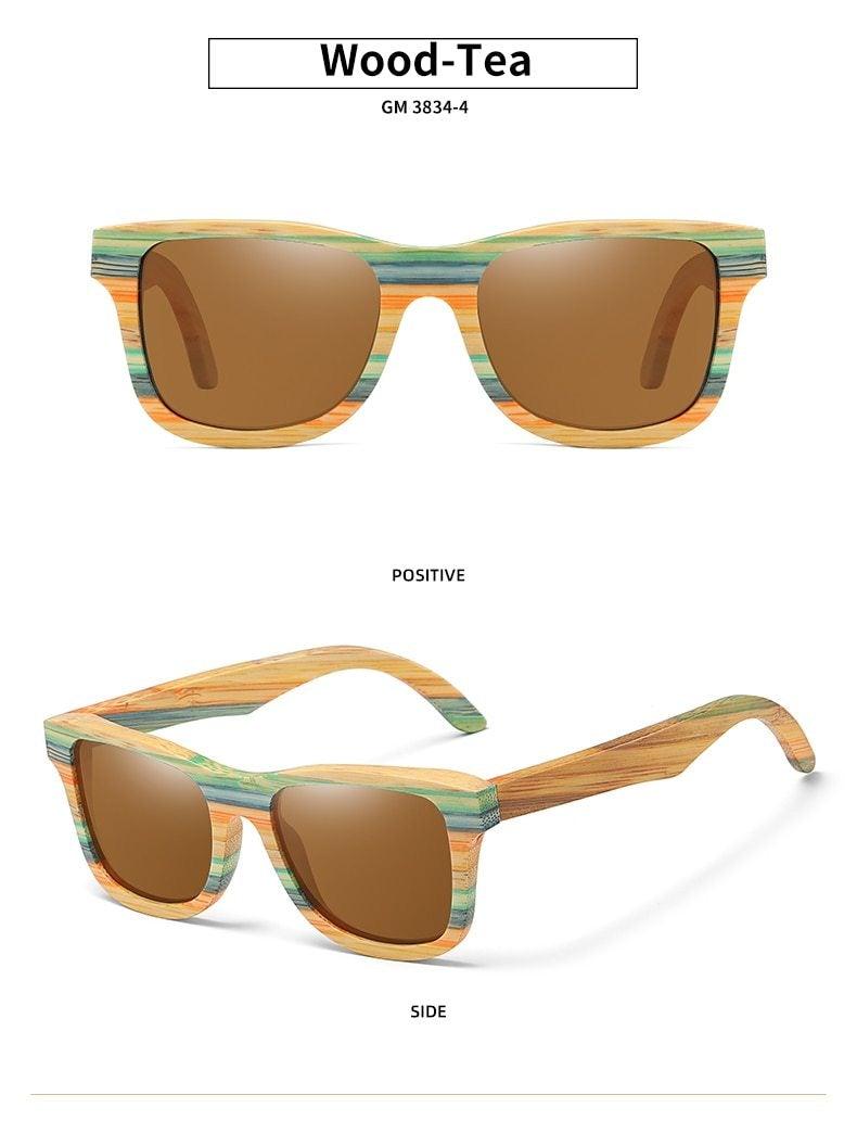 Polarized Wooden Sunglasses Retro Vintage Style Unisex