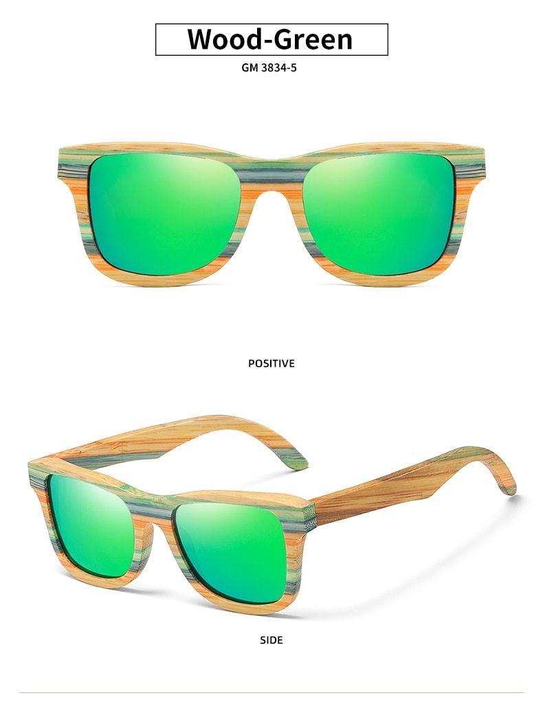 Polarized Wooden Sunglasses Retro Vintage Style Unisex