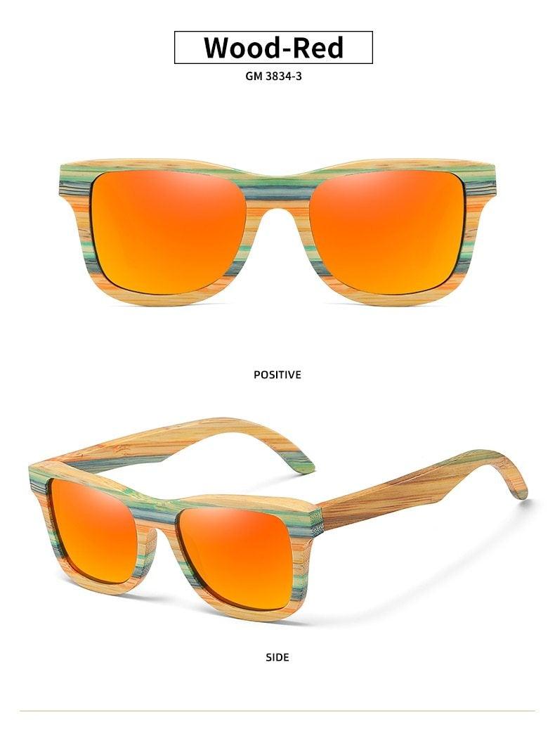 Polarized Wooden Sunglasses Retro Vintage Style Unisex