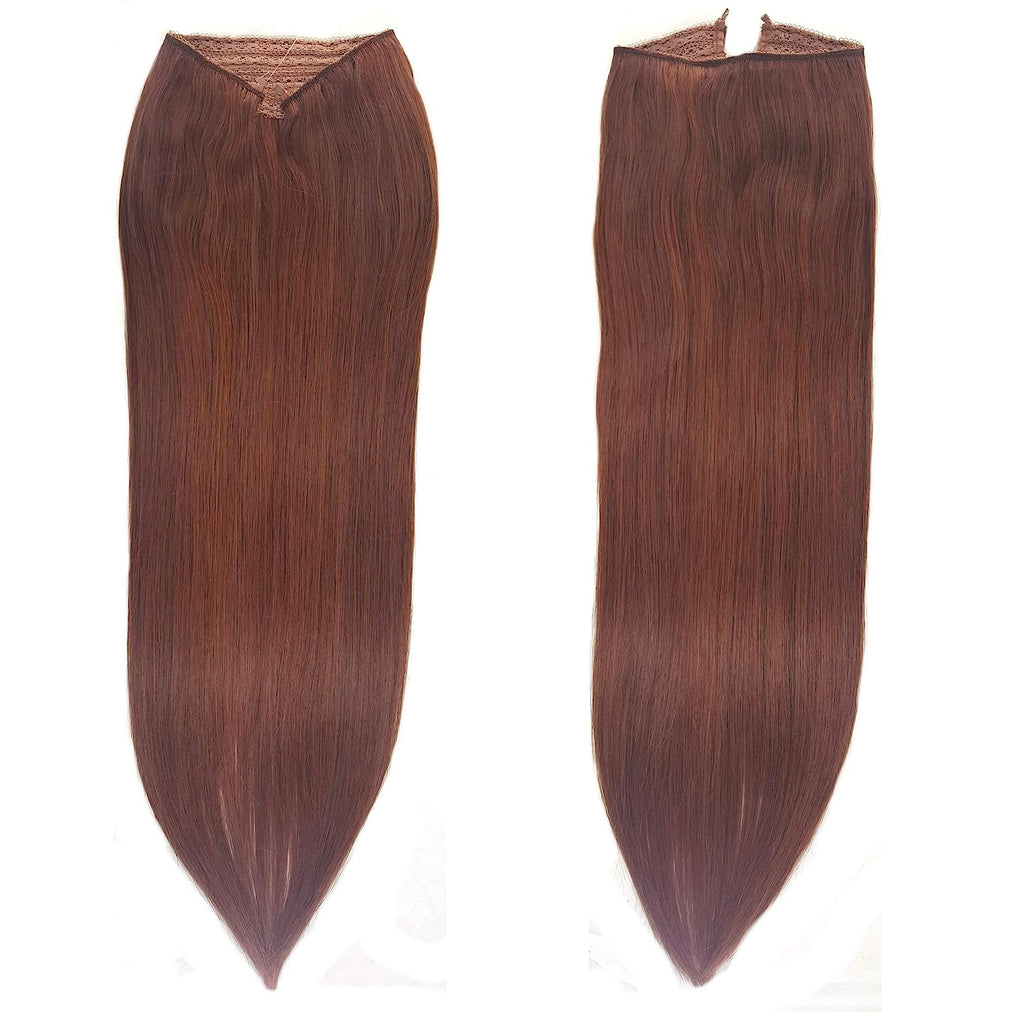 18" Silky Straight Halo Hair Extension with Clip