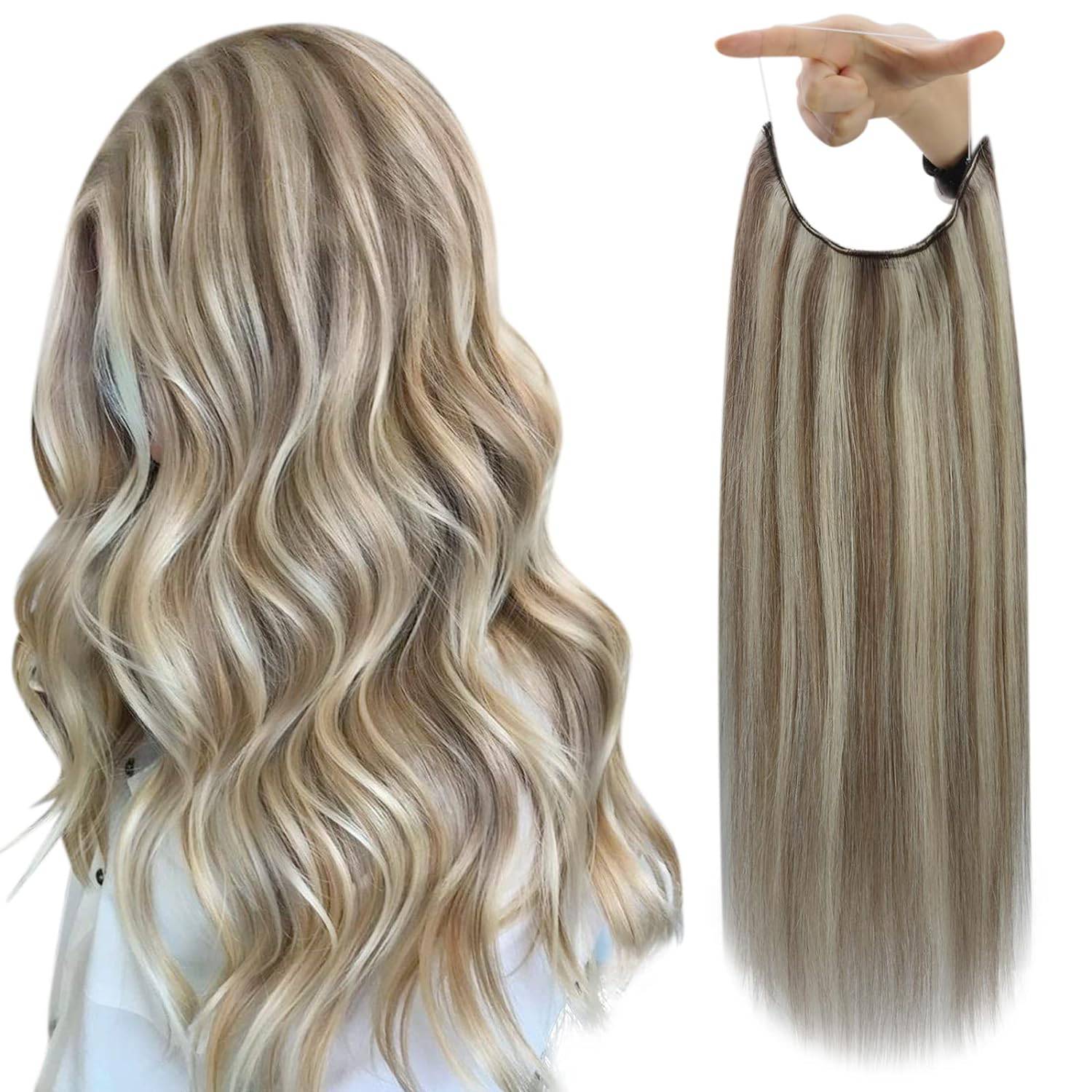 24" Halo Silky Straight Hair Extensions with Clip