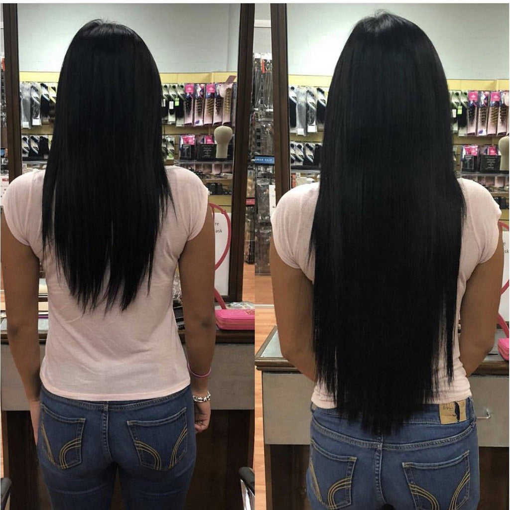 24" Halo Silky Straight Hair Extensions with Clip