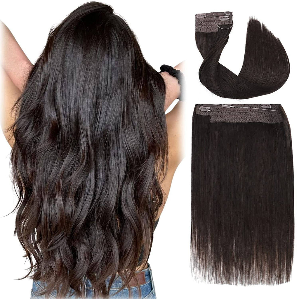 24" Halo Silky Straight Hair Extensions with Clip