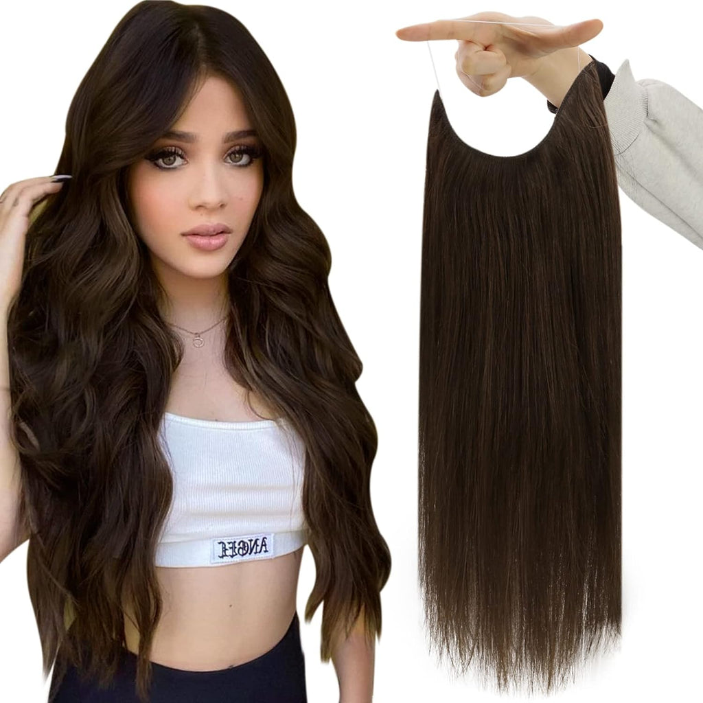 24" Halo Silky Straight Hair Extensions with Clip