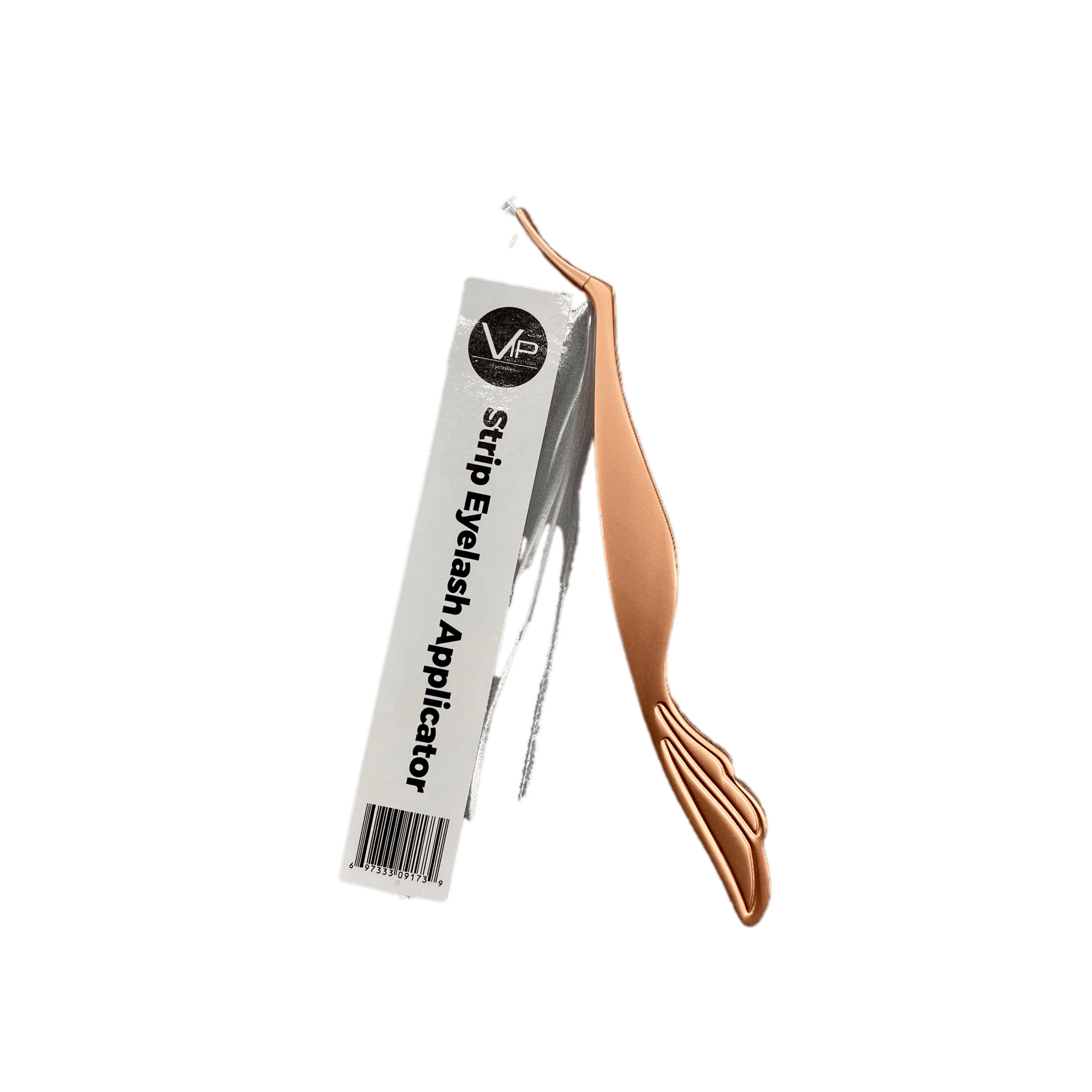 VIP Beautiful Dovetail Strip Lash Applicator in gold and rose gold finish