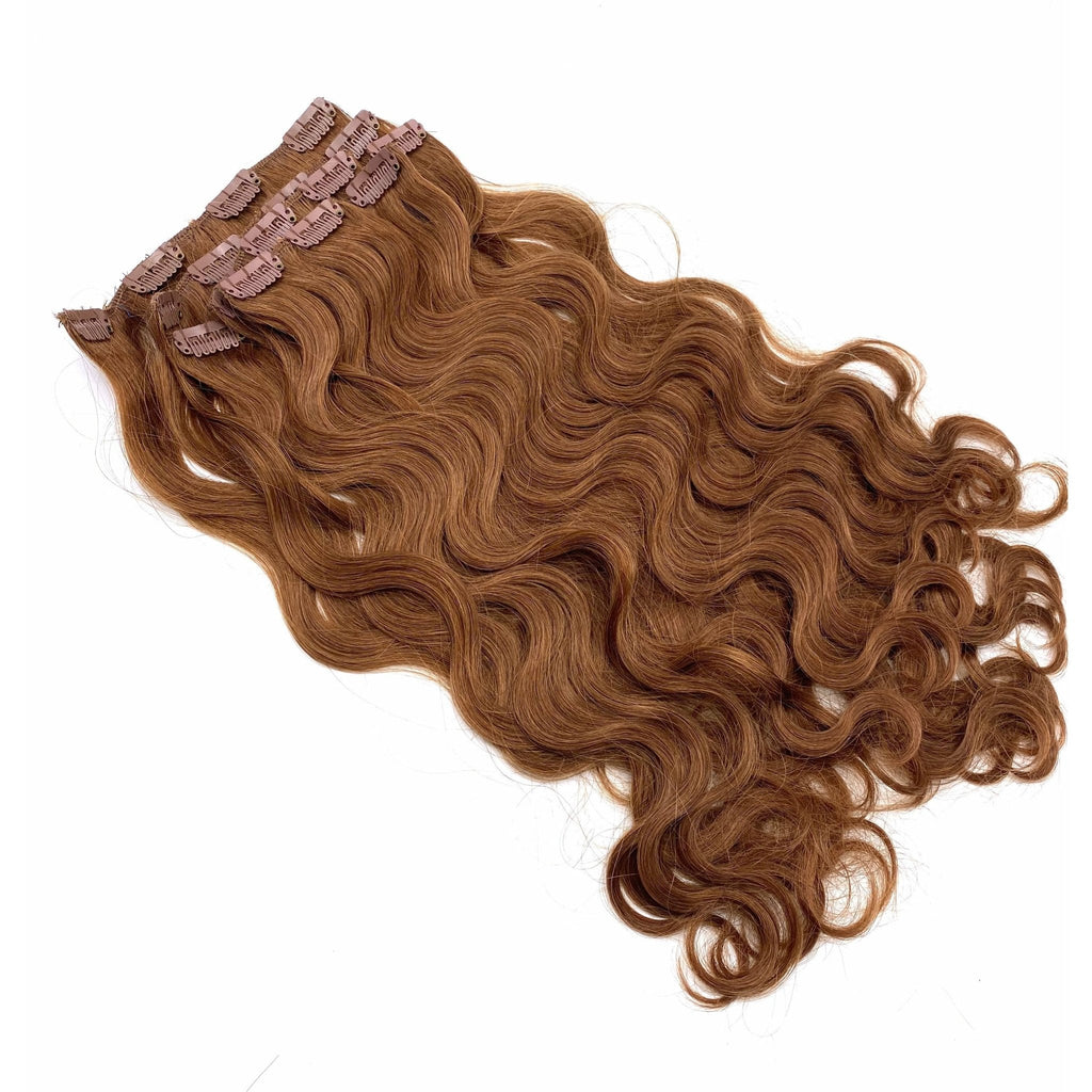 18" Body Wave Clip-In Hair Extensions - 100% Premium Human Hair