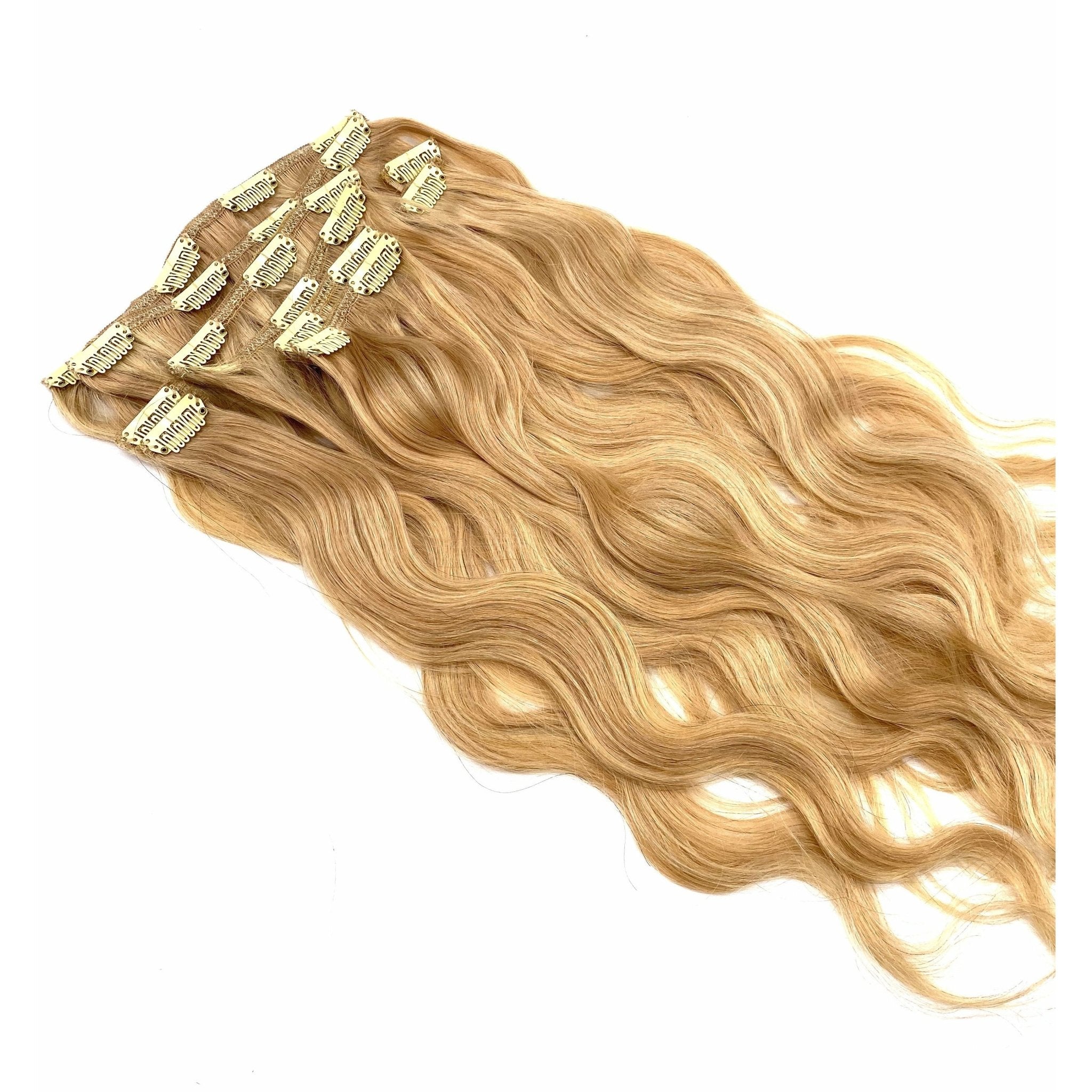18" Body Wave Clip-In Hair Extensions - 100% Premium Human Hair