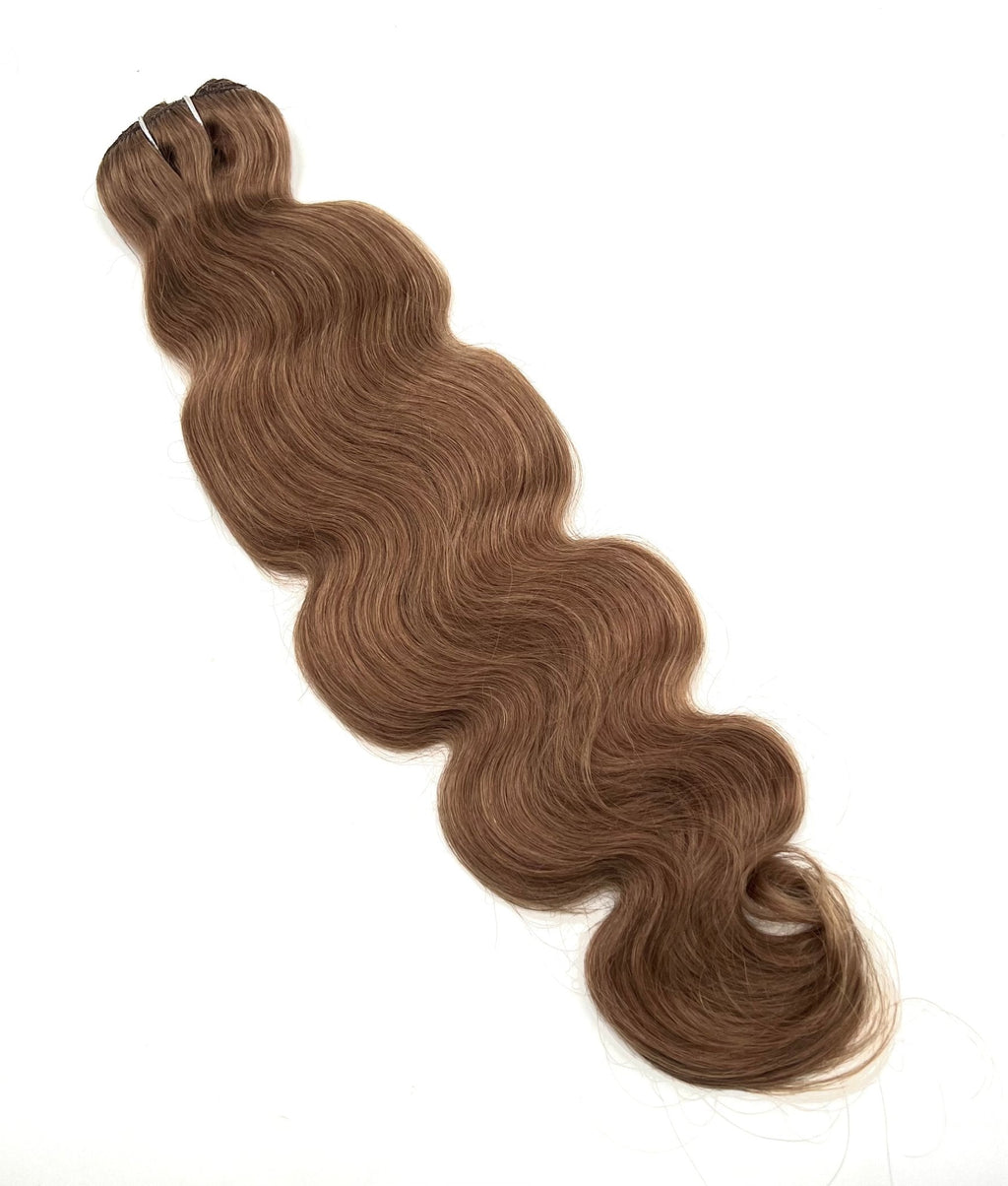 24" Body Wave Clip-In Hair Extensions 170g Light Brown Blonde