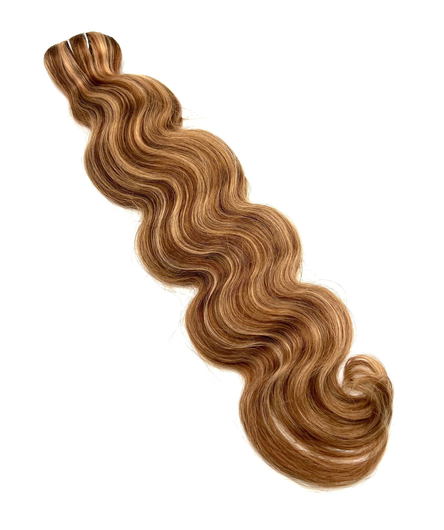 24" Body Wave Clip-In Hair Extensions 170g Light Brown Blonde