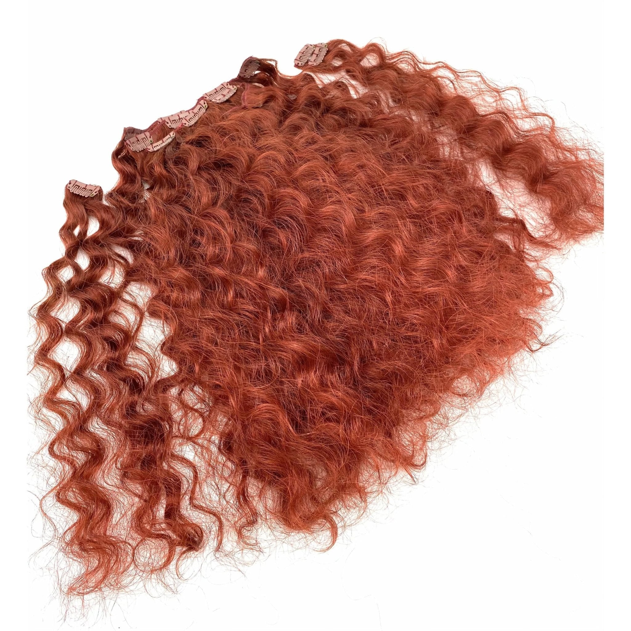 French Wave 18" Clip-In Hair Extensions - ClipeX System