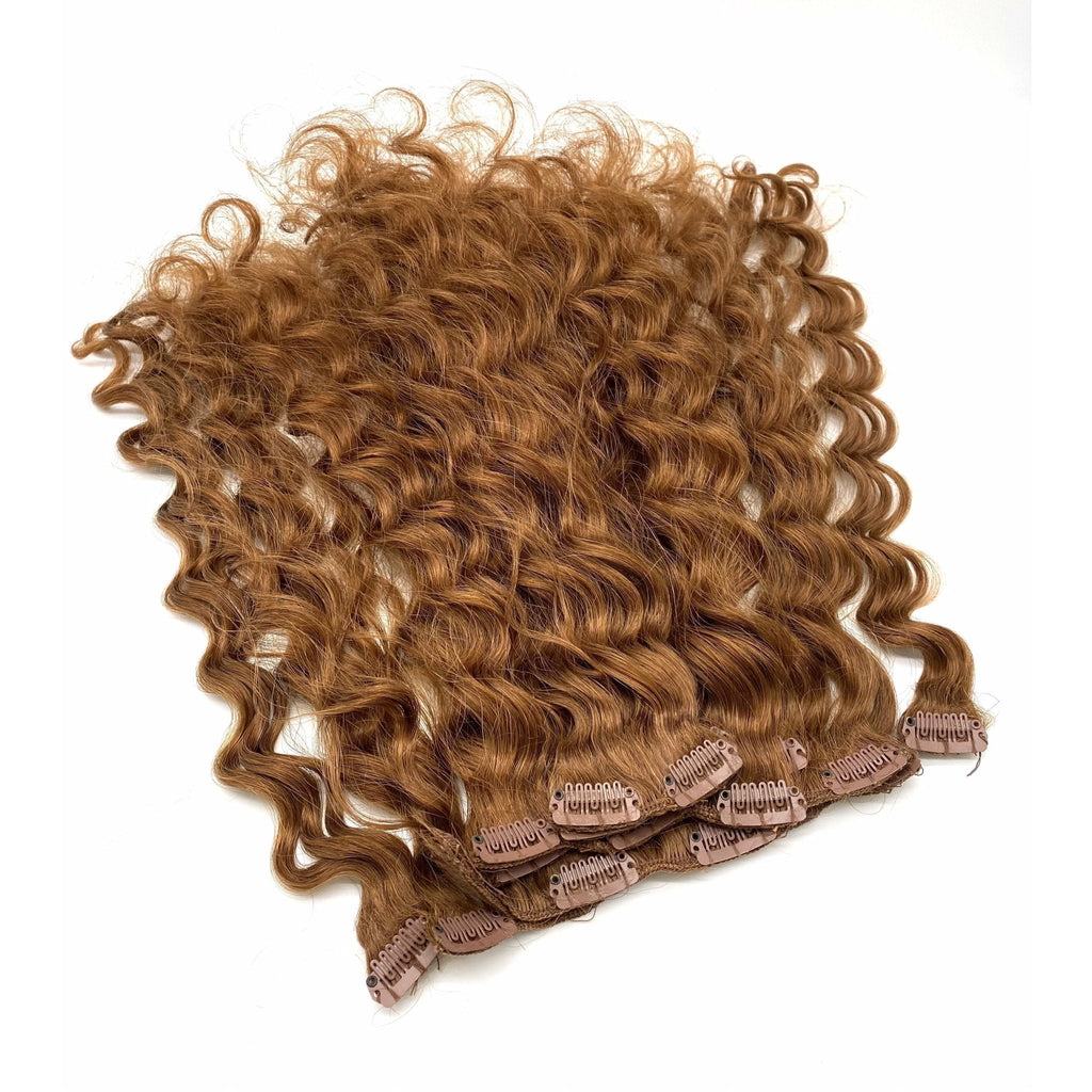 French Wave 18" Clip-In Hair Extensions - ClipeX System