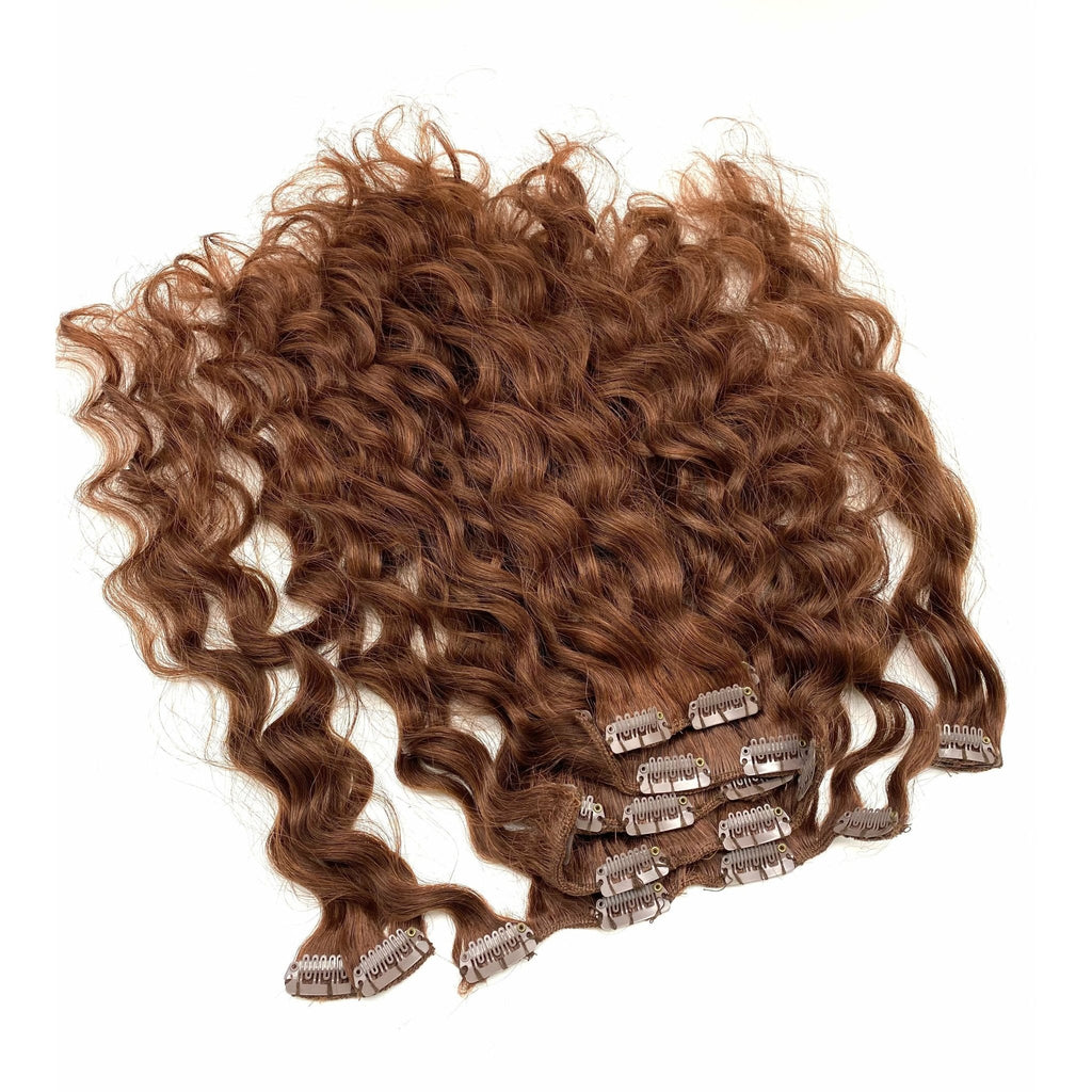 French Wave 18" Clip-In Hair Extensions - ClipeX System