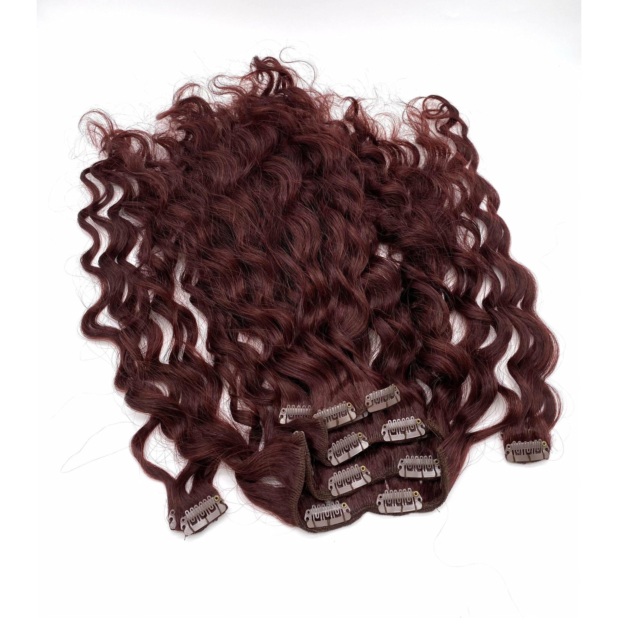 French Wave 18" Clip-In Hair Extensions - ClipeX System