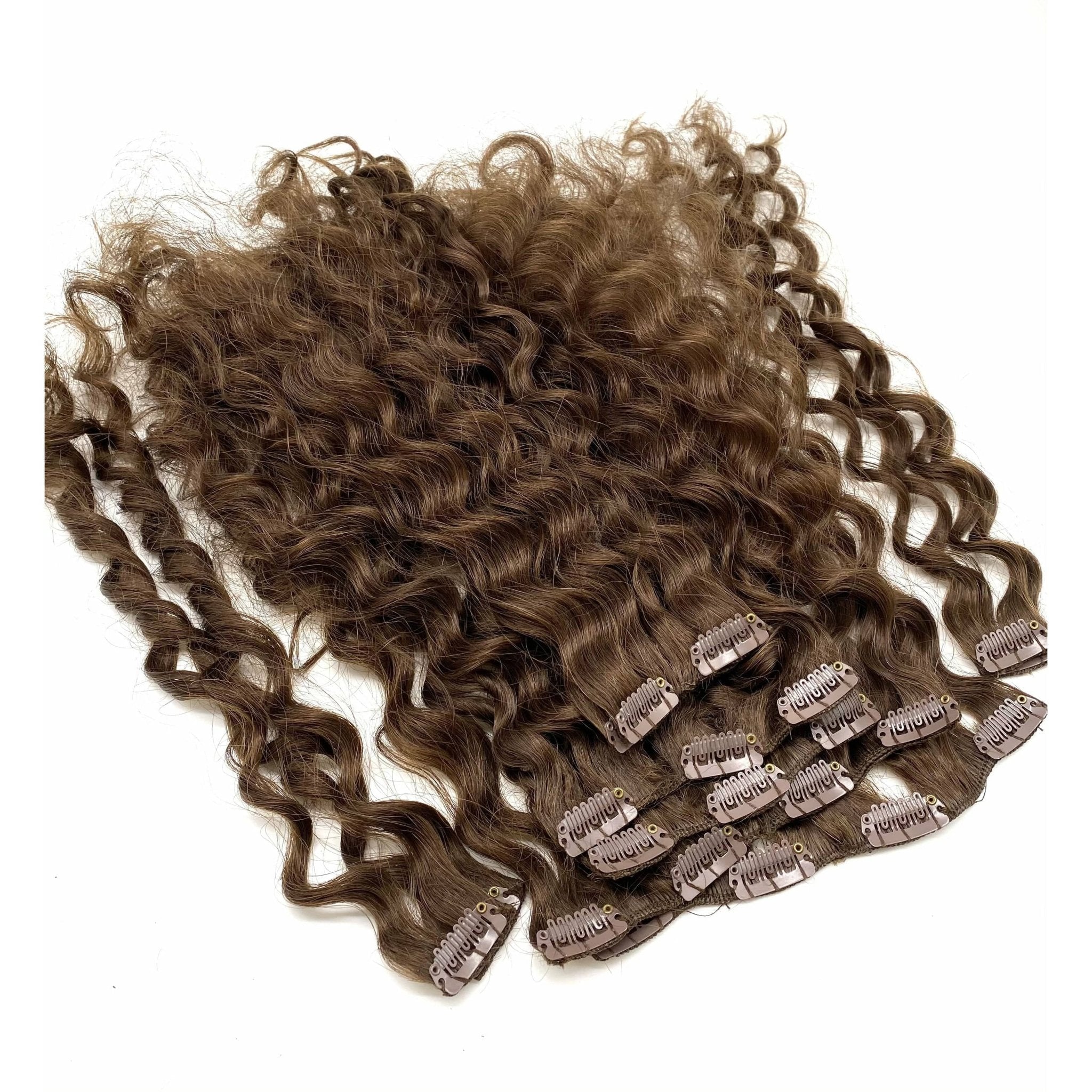 French Wave 18" Clip-In Hair Extensions - ClipeX System