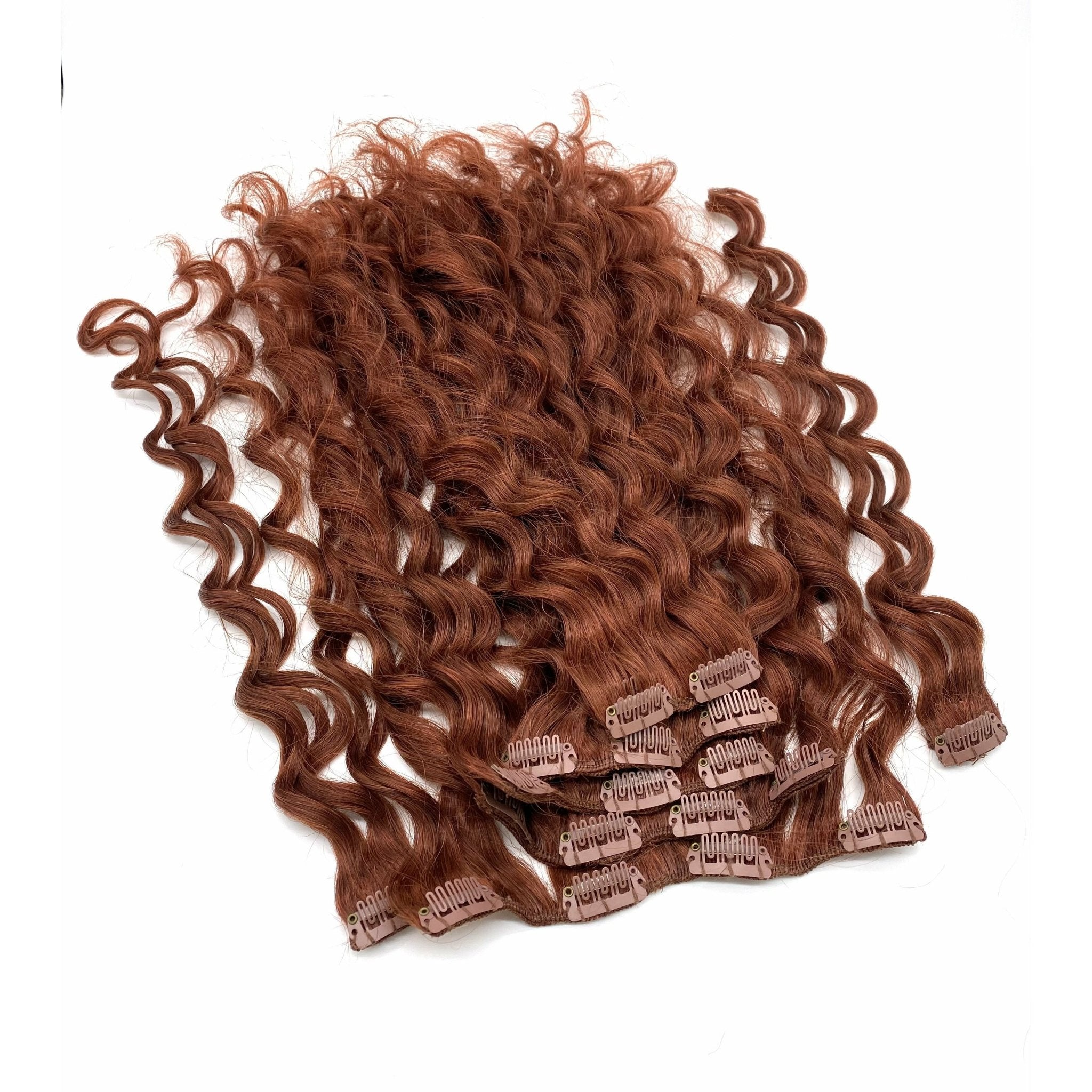 French Wave 18" Clip-In Hair Extensions - ClipeX System
