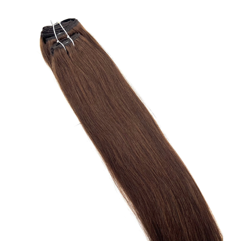 24" Silky Straight Clip-In Hair Extensions - 170g Full Head Set