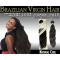 Bundles of Brazilian Virgin Hair with a natural curl pattern