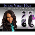 High-quality natural black Indian virgin raw human hair from the VIP Collection.