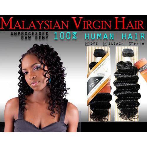 Luxury raw Malaysian virgin human hair bundles in natural black