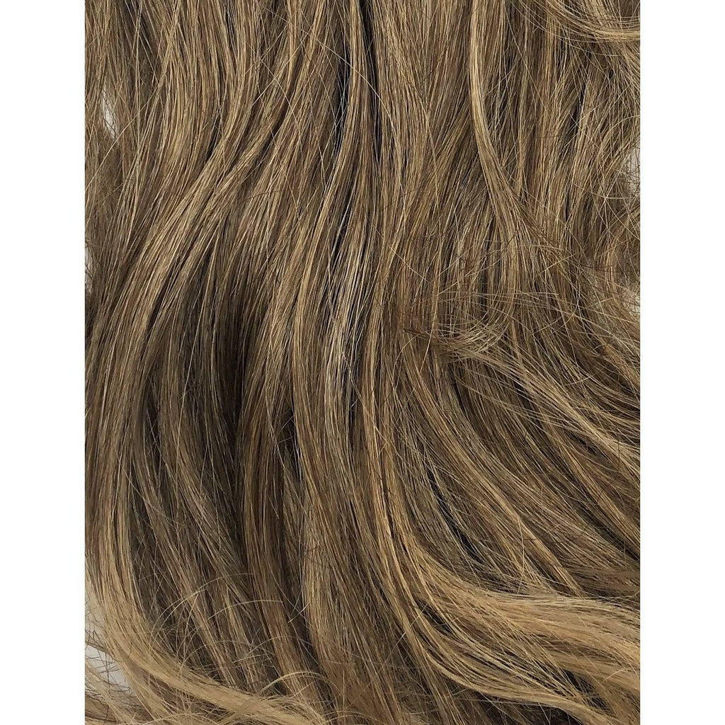 Synthetic Clip-In Hair Extensions in Garnet - Straight Style