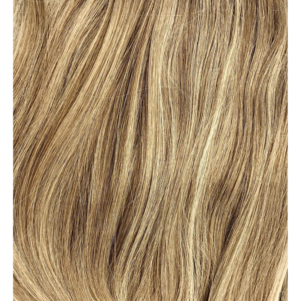 Synthetic Clip-In Hair Extensions in Garnet - Straight Style